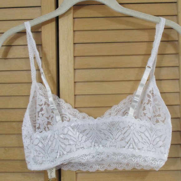 Elan White Lace Bralette Size M - Picture 9 of 9